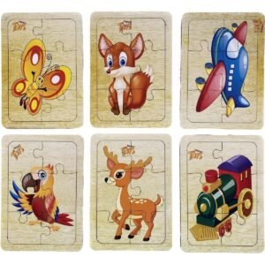 Alternative view of Ahşap Puzzle Ilk Yapbozum 6 Adet 6 Parçalı 18x11cm