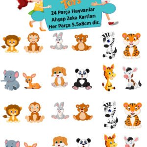 Alternative view of Eğitici Ahşap Hafıza Eşleştirme Oyunu Animal Memory Game