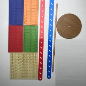 Alternative view of Dna Modeli Eğitici Ahşap Renkli Dna Seti 30 cm