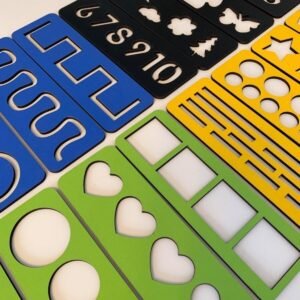 Alternative view of Çocuk Montessori - El Kası Geliştirme Çizgi, Sayı Ve Şekil Çalışmaları Seti 16 Parça