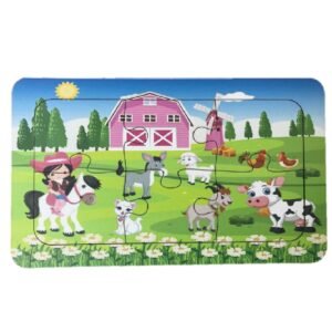 Alternative view of Ahşap Puzzle Ilk Yapbozum 1 Adet 6 Parçalı 18x11cm